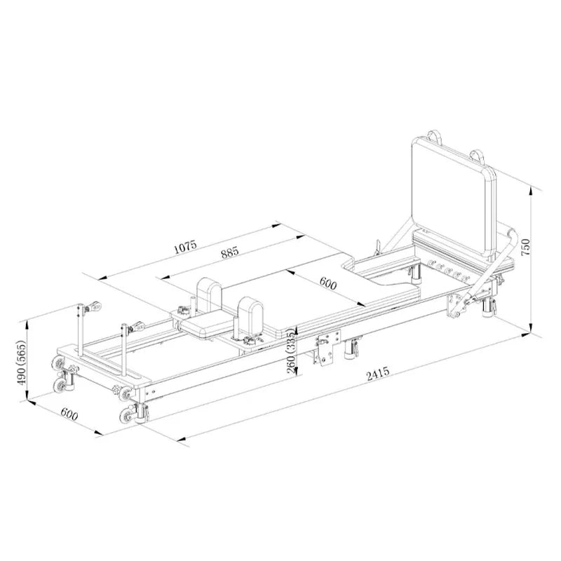 Pilates Reformer – Foldable Reformer with Box & Anti-Slip Design