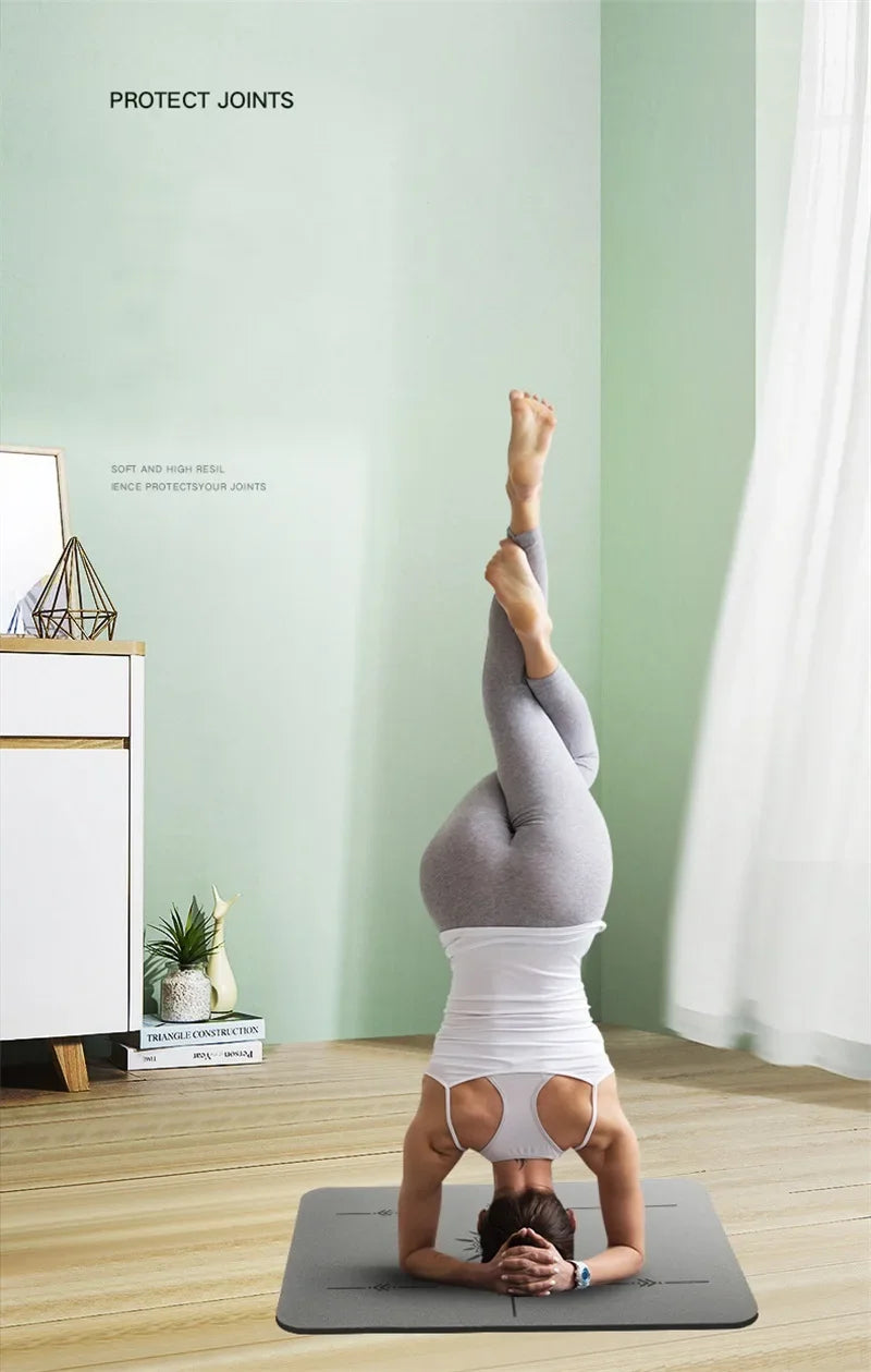 Mini Flat Support Yoga Mat – Non-Slip PU & Rubber 5 mm