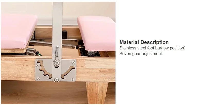 Pilates Reformer – Elite Foldable Reformer (Oak Frame)