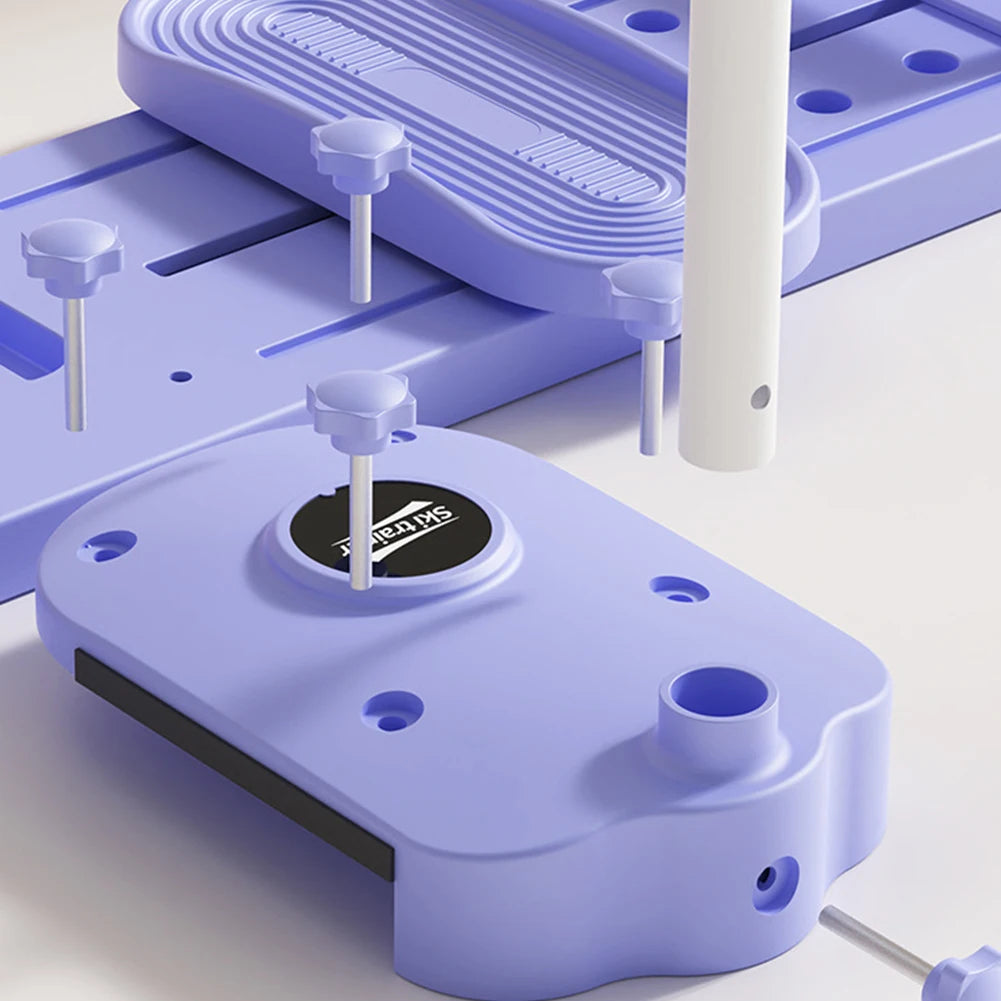 Pilates Ski Board – Pelvic & Hip Strengthener with Handle & Resistance Ropes