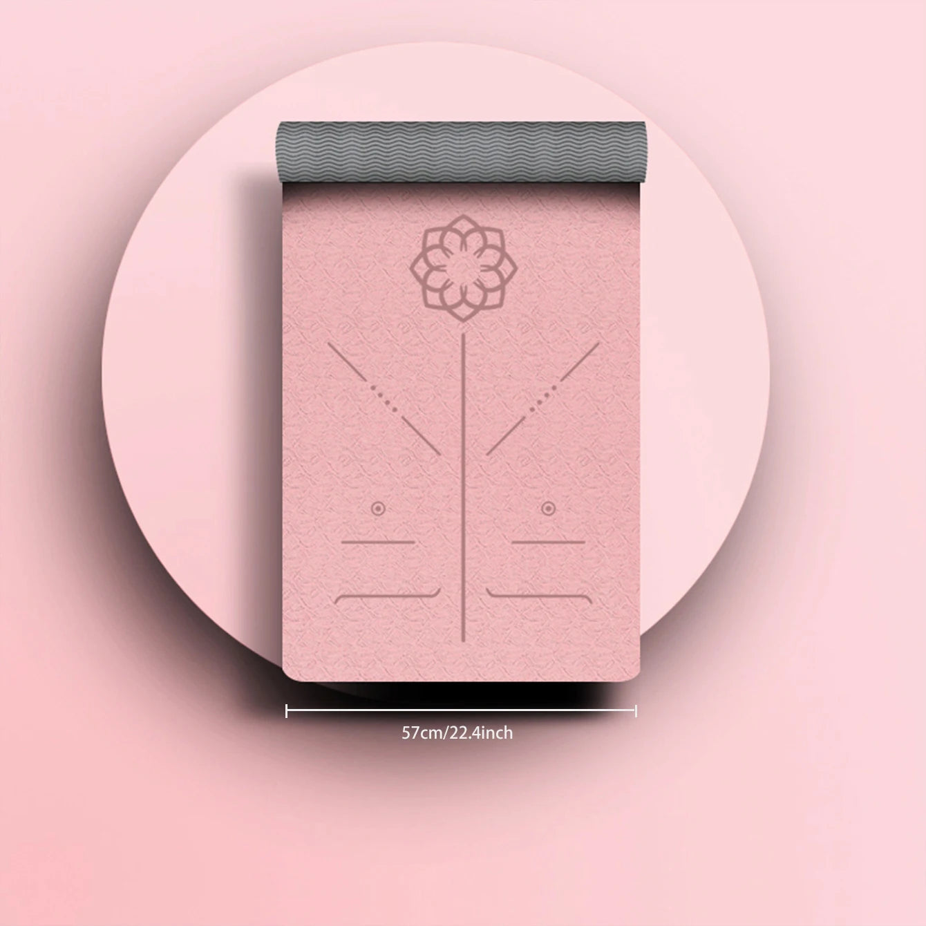 Eco-Friendly TPE Yoga Mat – Dual-Layer Non-Slip 6 mm