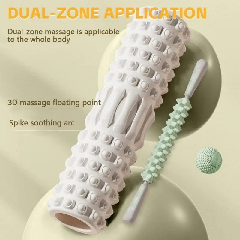 Foam Roller & Massage Stick Set – Deep Tissue Muscle Recovery