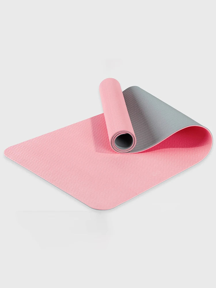 Eco-Friendly TPE Yoga Mat – Dual-Layer Non-Slip 6 mm