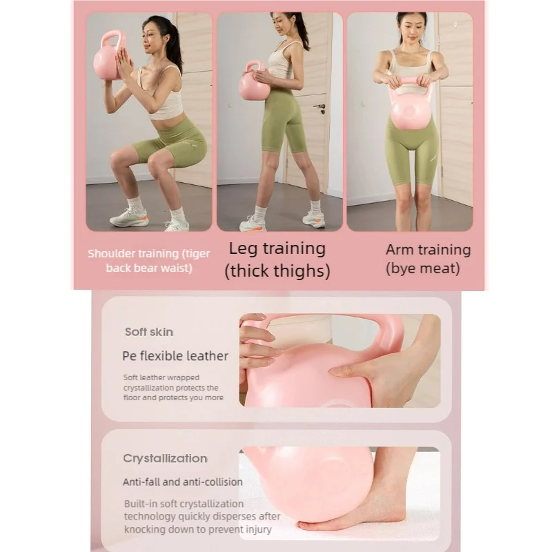 Water-Filled Soft Kettlebell – Anti-Slip Grip (2–8kg)