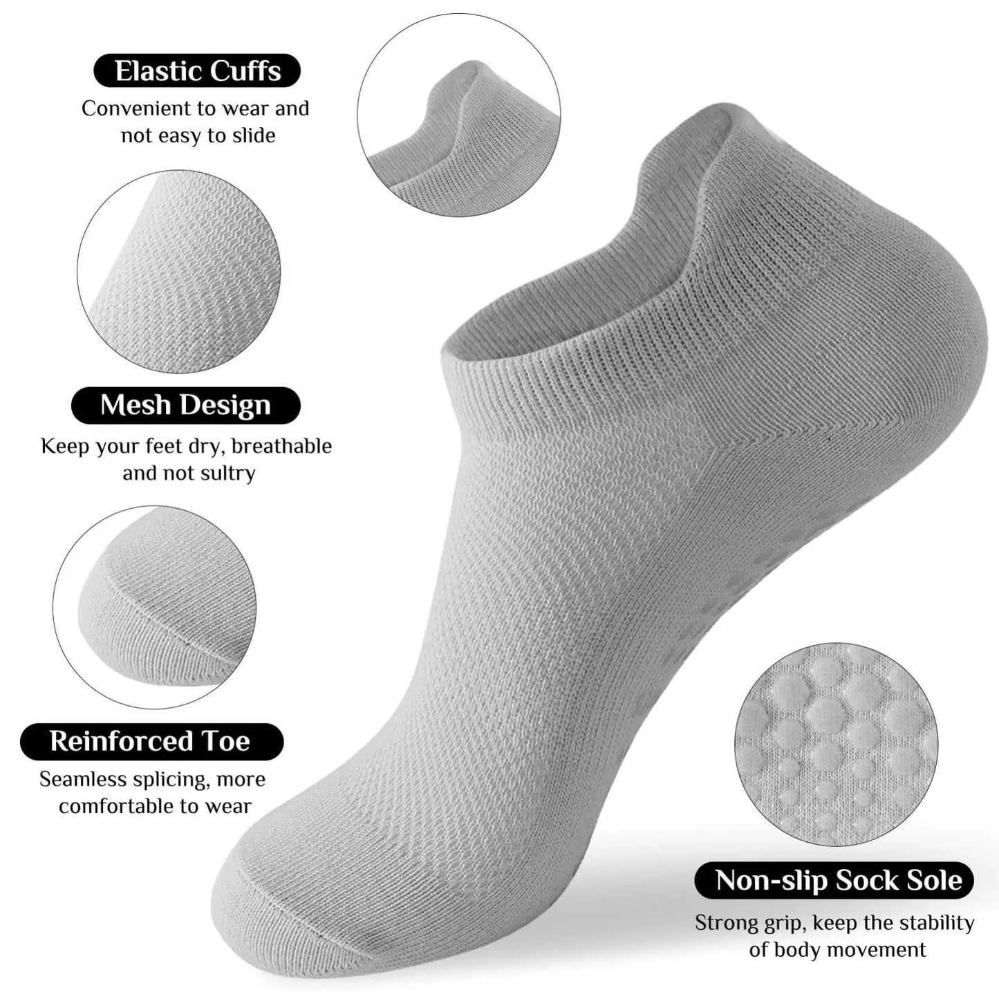 Grip Socks – Mesh Breathable