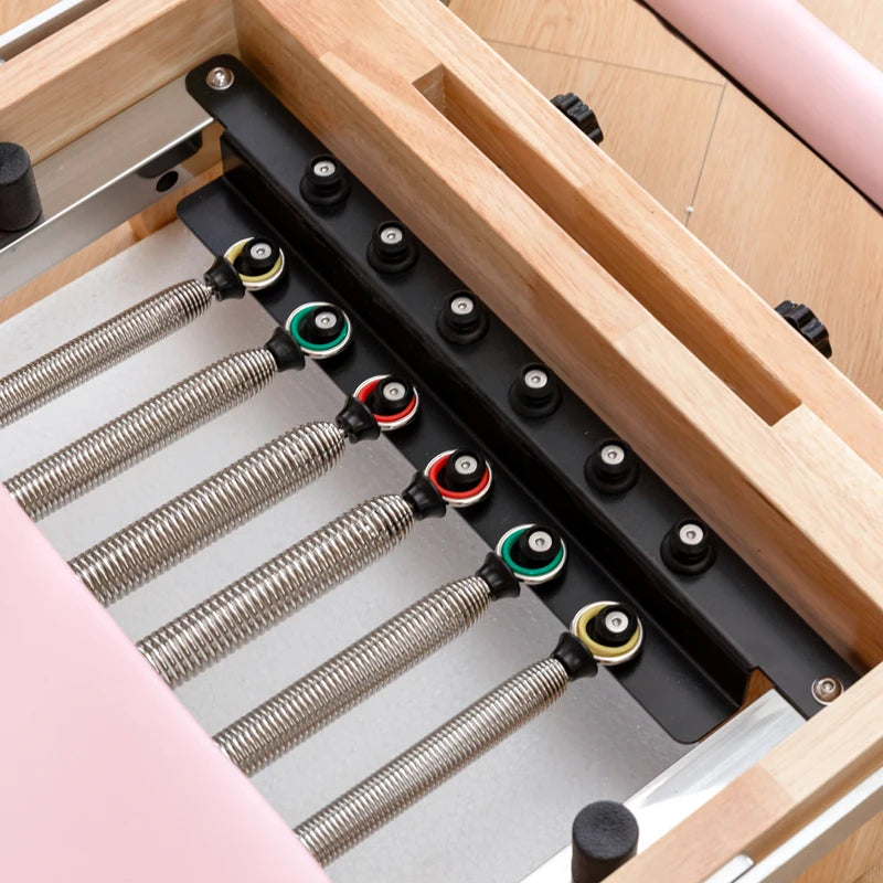 Pilates Reformer – Elite Foldable Reformer (Oak Frame)