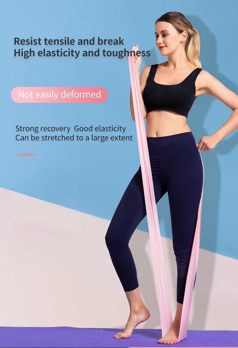 Yoga & Pilates Latex Elastic Resistance Band