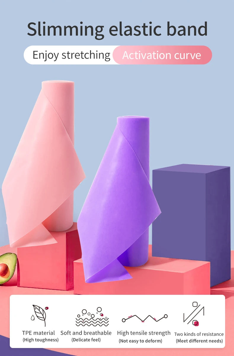 Yoga & Pilates Latex Elastic Resistance Band