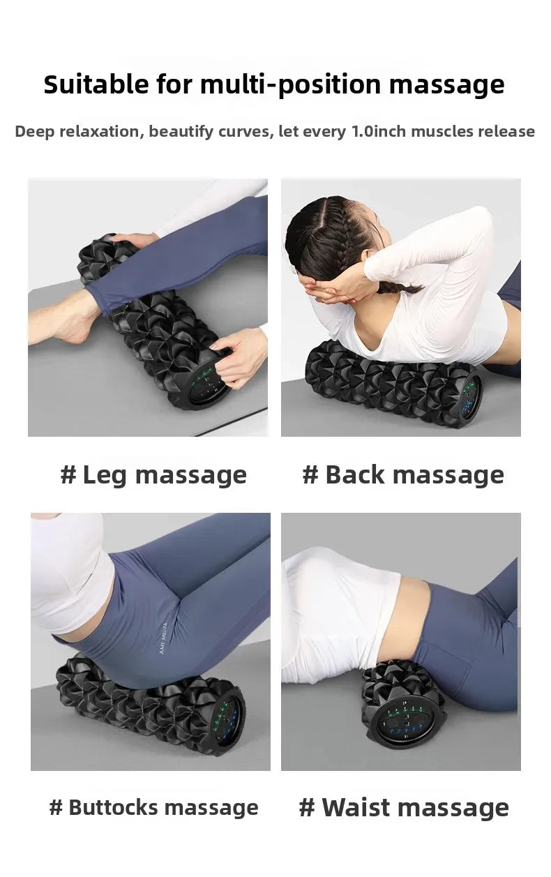Electric Vibrating Foam Roller 33×14cm