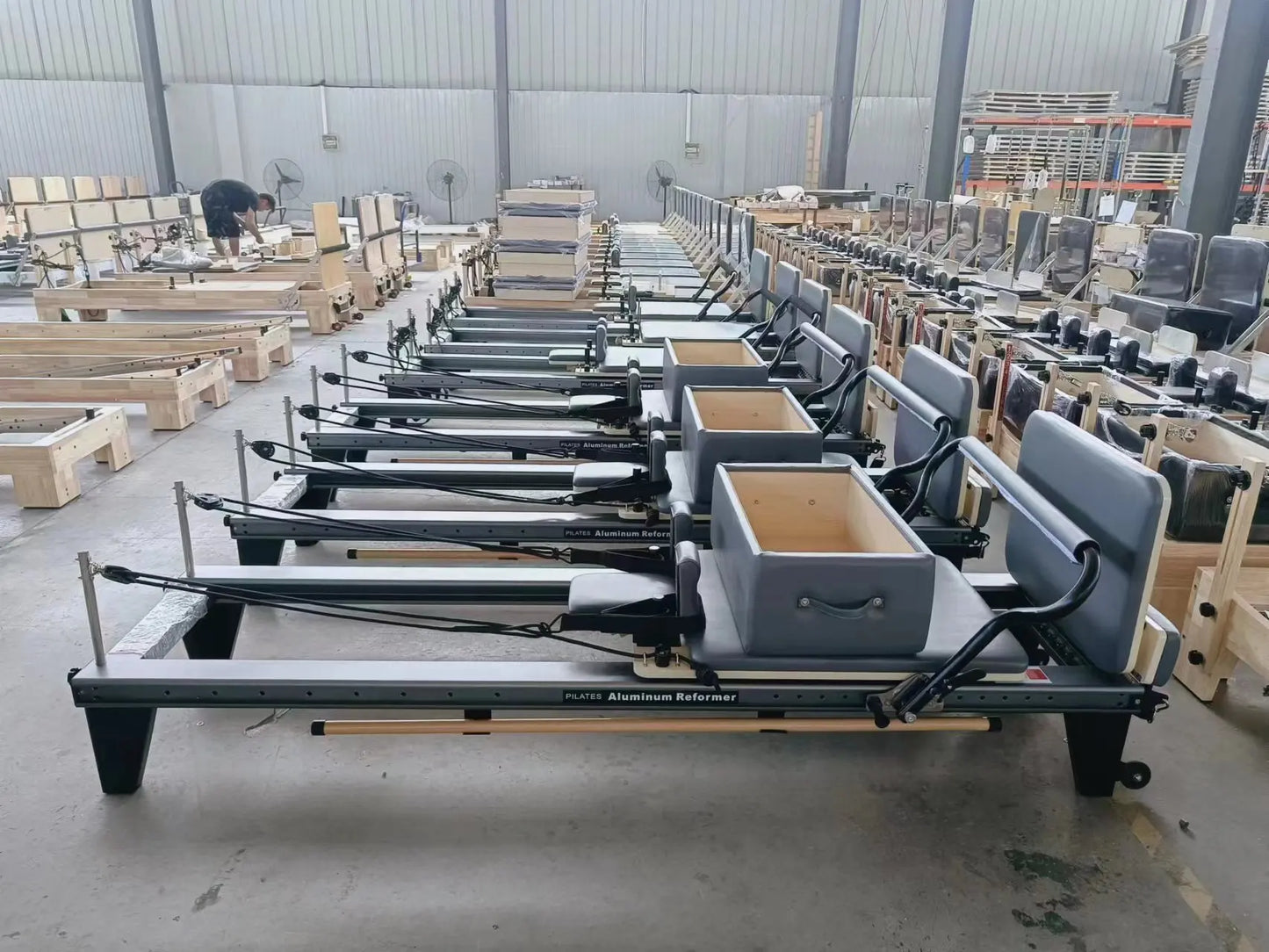 Pilates Reformer – Aluminum Reformer with Rebounder & 6-Level Resistance