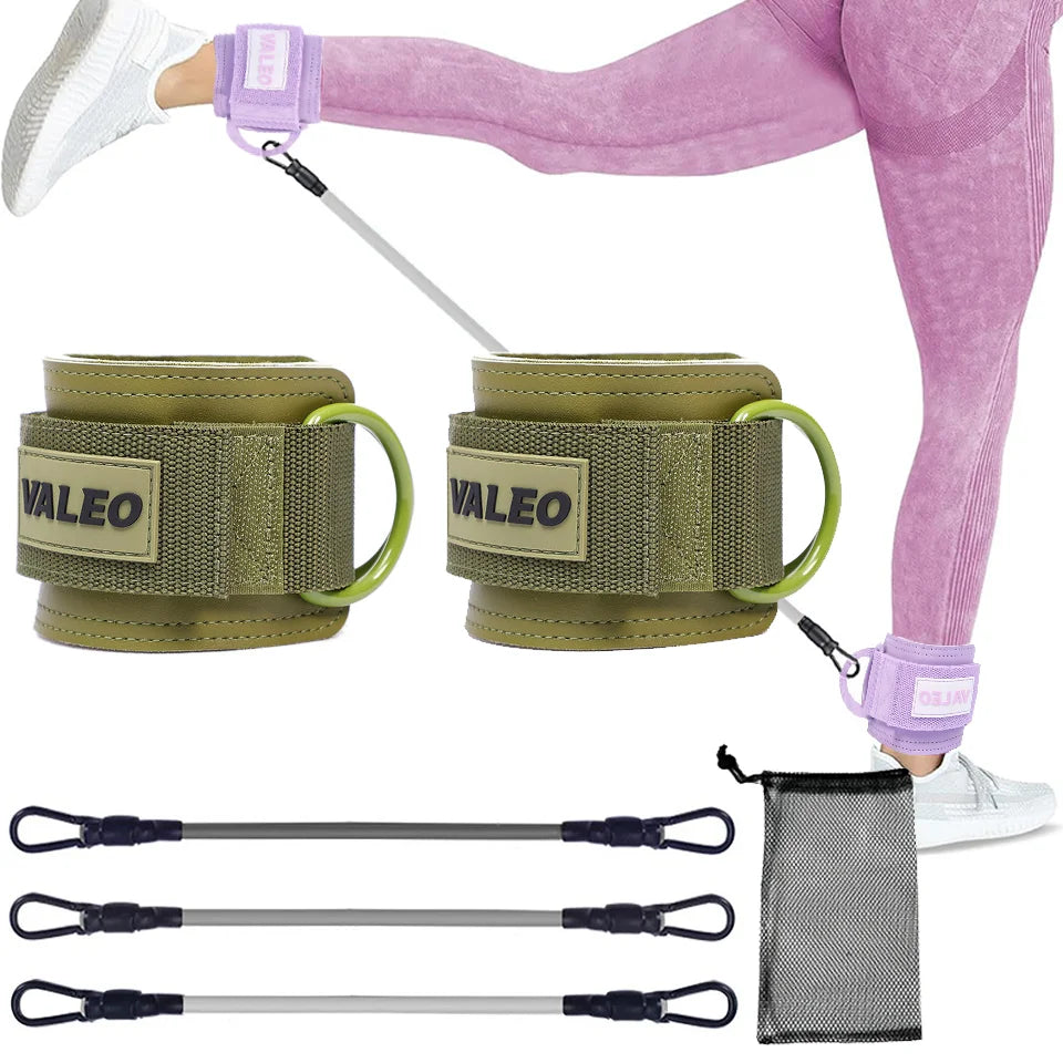 Ankle Resistance Band Strap – Adjustable Fitness Trainer