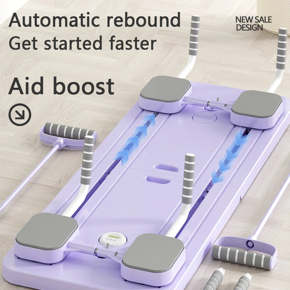 Pilates Board – Multifunctional Abdominal Board with Timer & Kneeling Pad