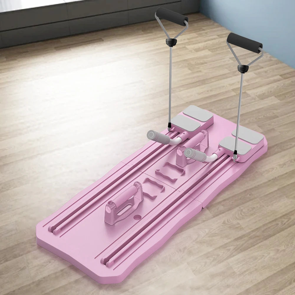 Pilates Board – Multifunctional with Side Resistance Ropes