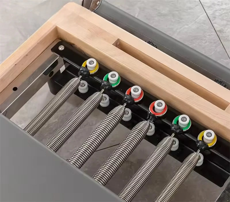 Pilates Reformer – Aluminum Reformer with Rebounder & 6-Level Resistance