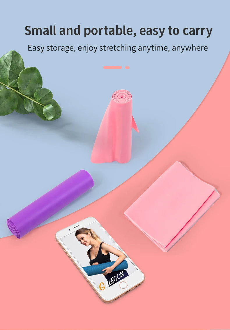 Yoga & Pilates Latex Elastic Resistance Band