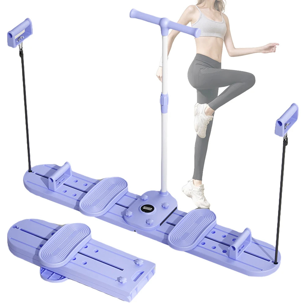 Pilates Ski Board – Pelvic & Hip Strengthener with Handle & Resistance Ropes