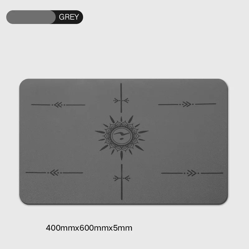 Mini Flat Support Yoga Mat – Non-Slip PU & Rubber 5 mm