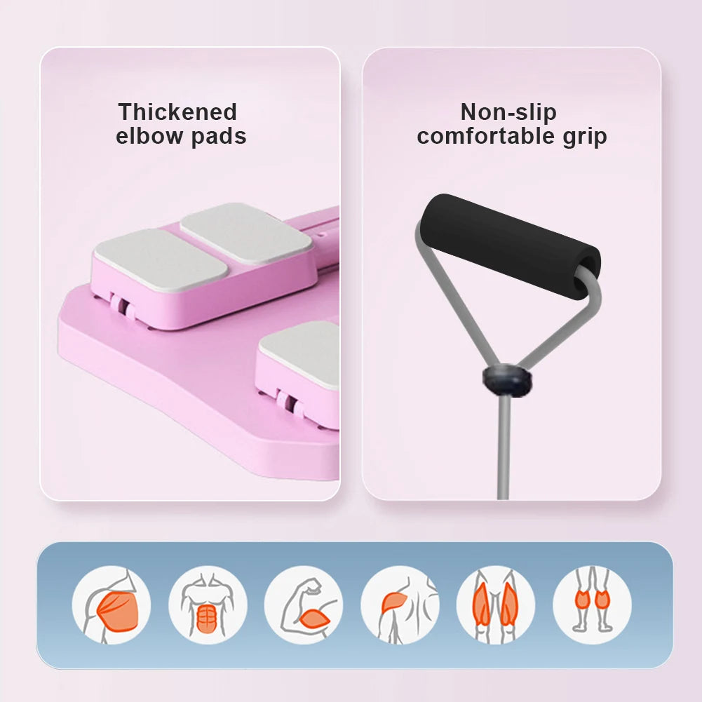 Pilates Board – Multifunctional with Side Resistance Ropes