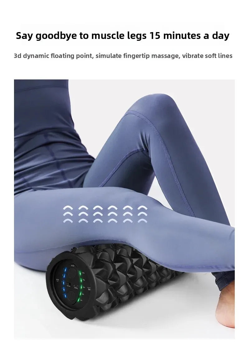 Electric Vibrating Foam Roller 33×14cm